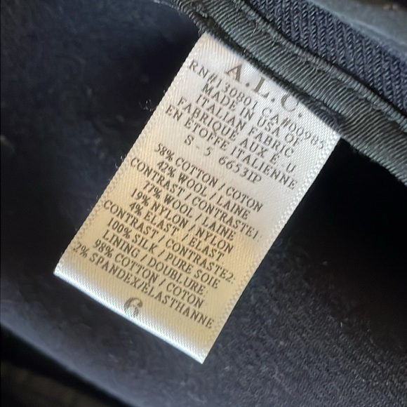 A.L.C. Wool-Blend longline vest SZ 6 - Picture 3 of 3